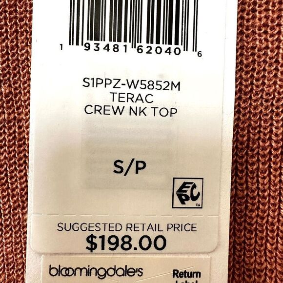 Eileen Fisher Terac crew neck  long sleeved top - Picture 10 of 10